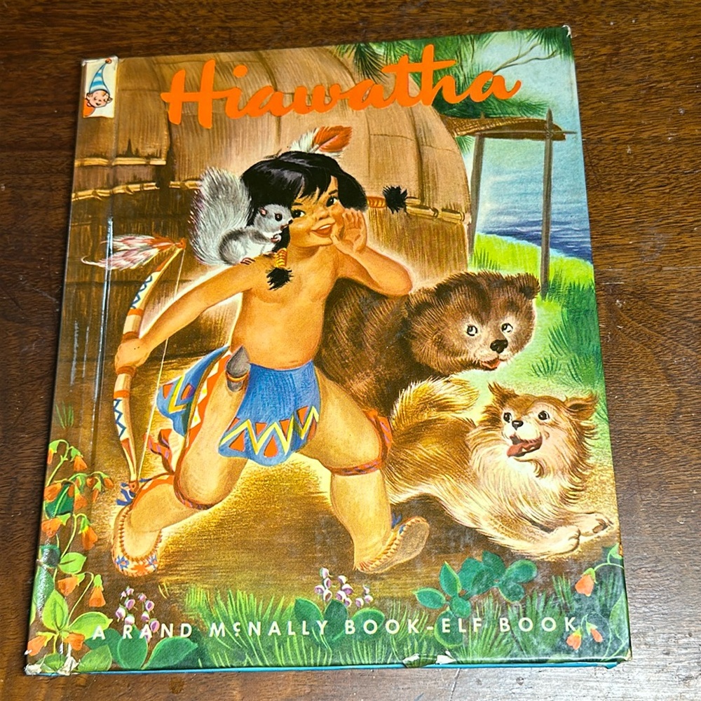 Vintage 1950 Hiawatha Rand McNally Elf Book for Children